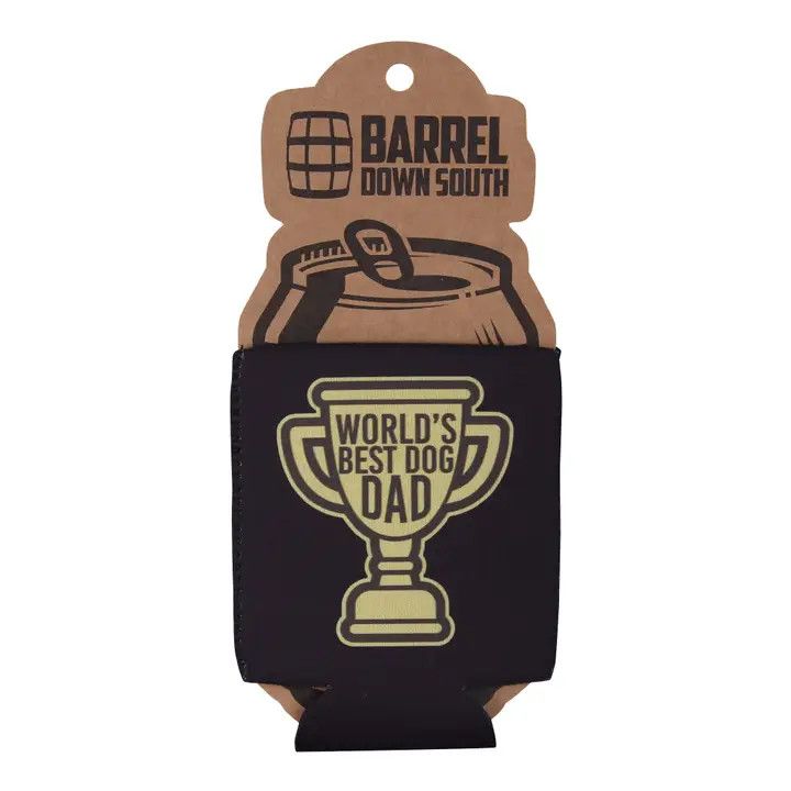 COOZIE STANDARD BLACK WORLDS BEST DOG DAD