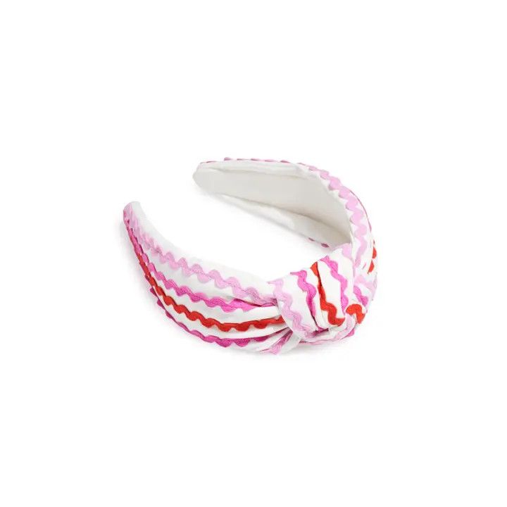 KNOTTED HEADBAND RIC RAC PINK