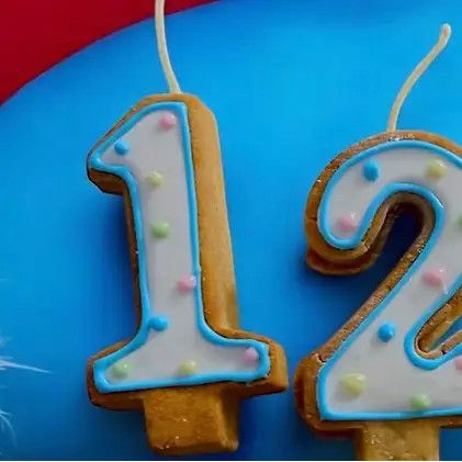 BIRTHDAY NUMBER CANDLE EDIBLE TREAT, Color: 1