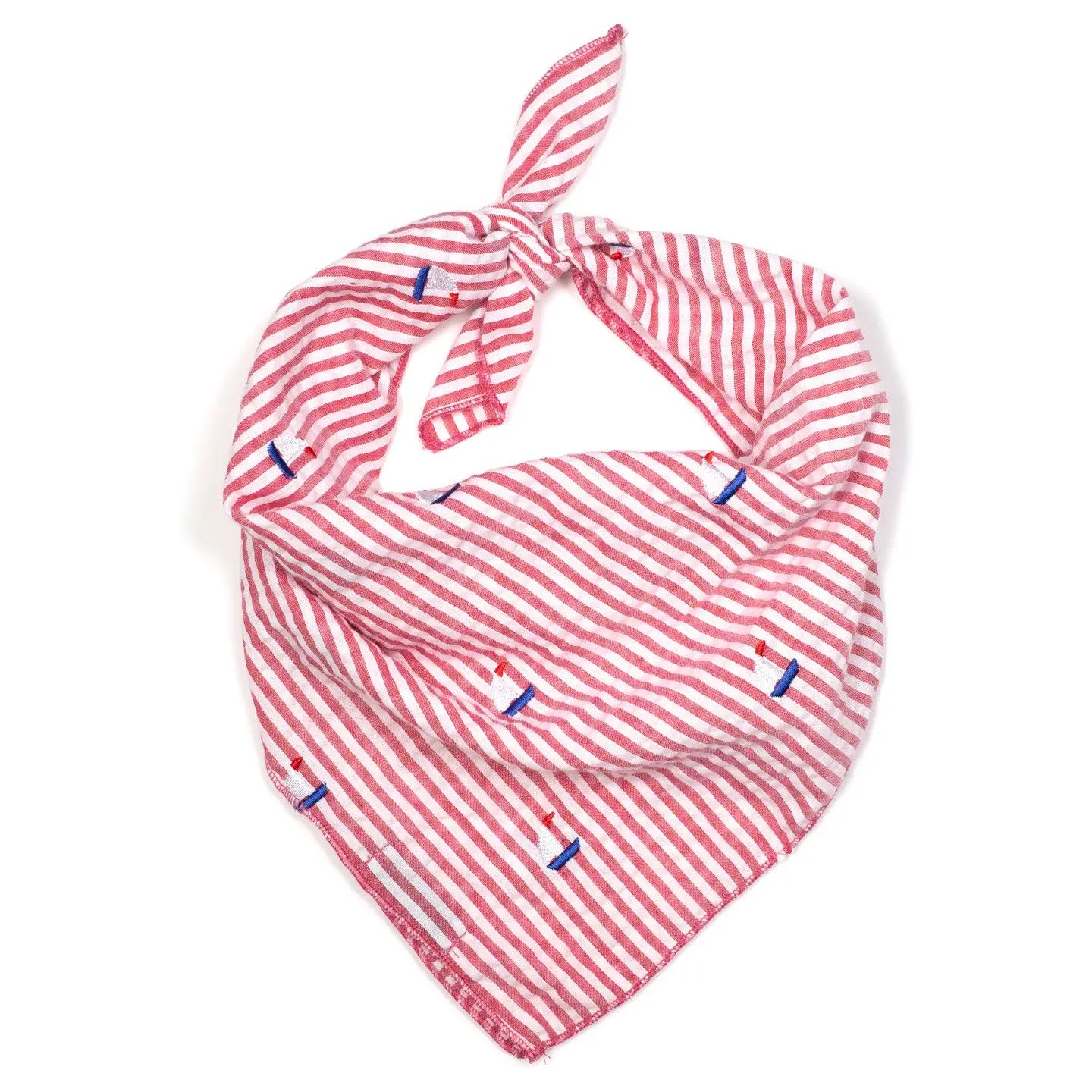 BANDANA RED STRIPE SAILBOAT, Size: S/M