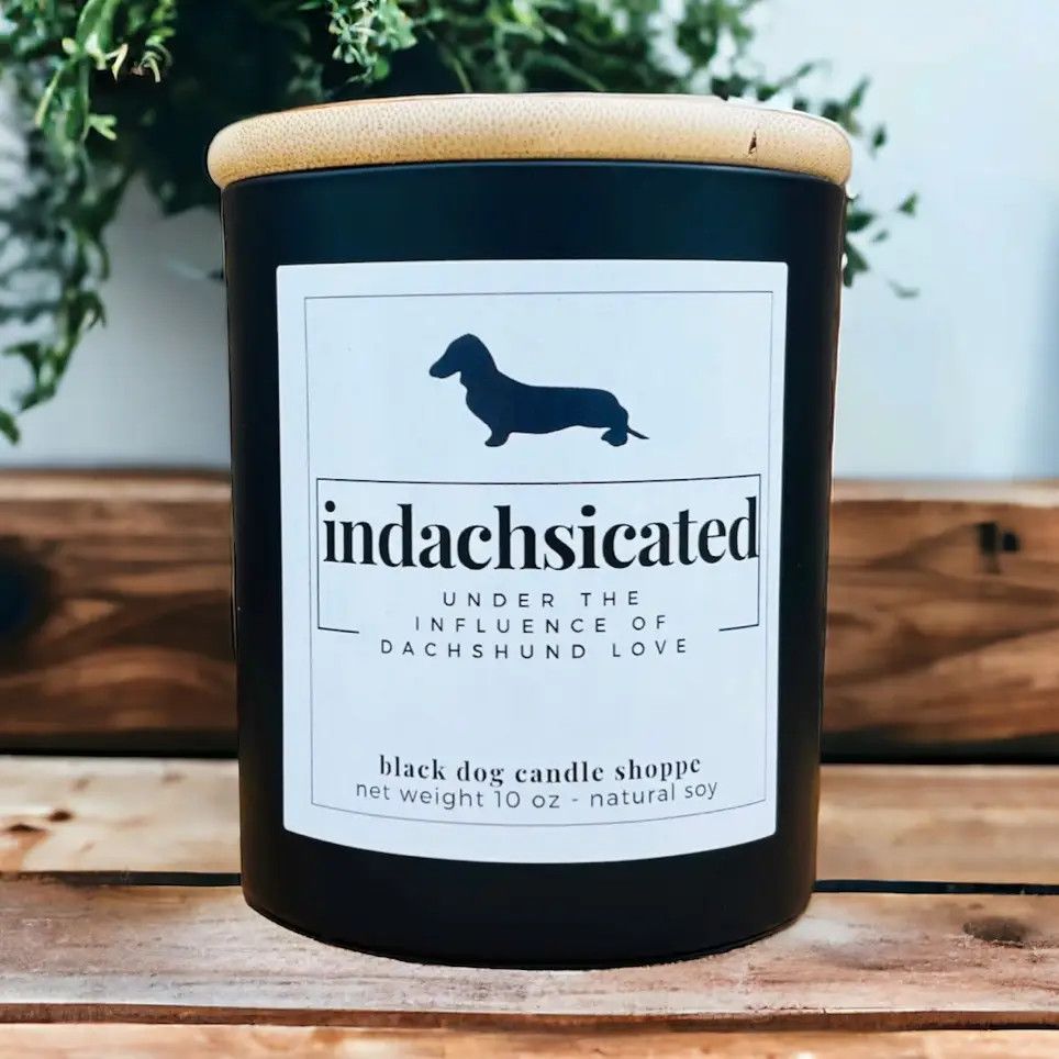 CANDLE INDACHSICATED BLACK - MAHOGANY &amp; CEDAR OAK