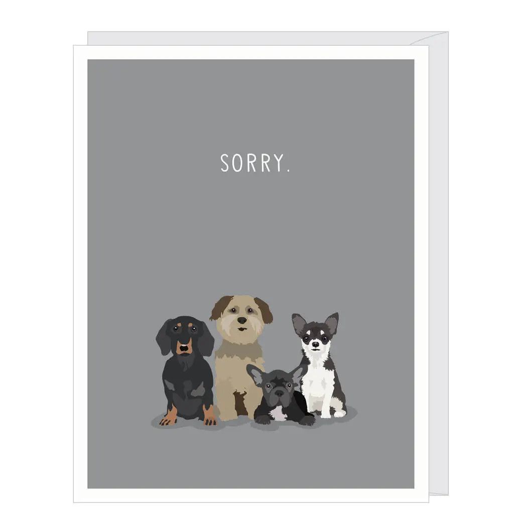 PET SYMPATHY CARD SORRY DOGS
