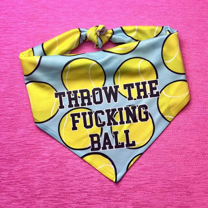 ATTITUDE BANDANA THROW THE FUCKING BALL