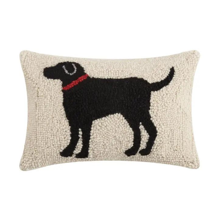 PILLOW BLACK LAB HOOK
