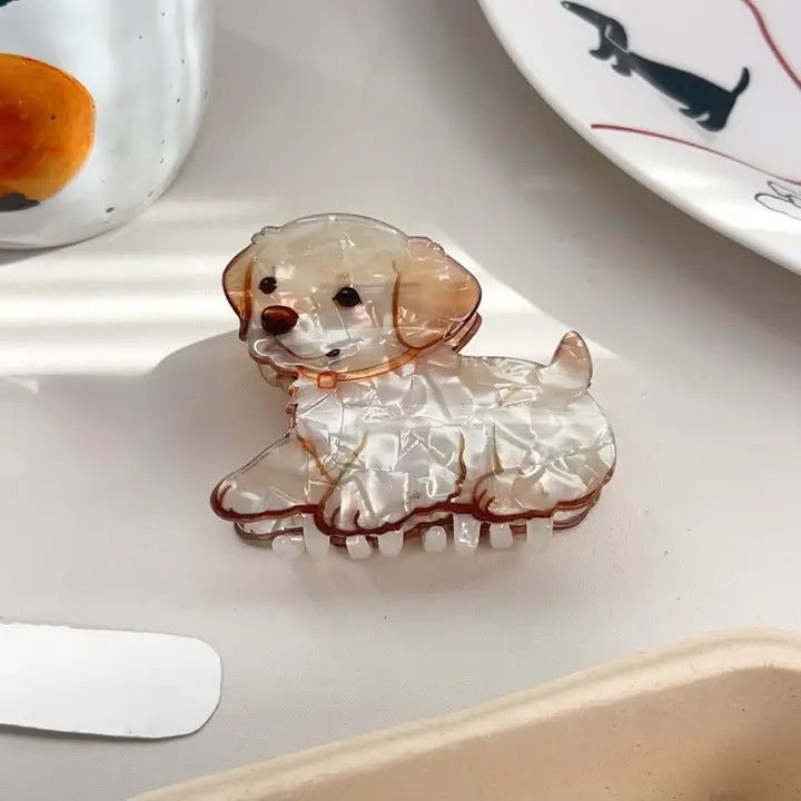 HAIR CLIP GOLDEN RETRIEVER PUPPY