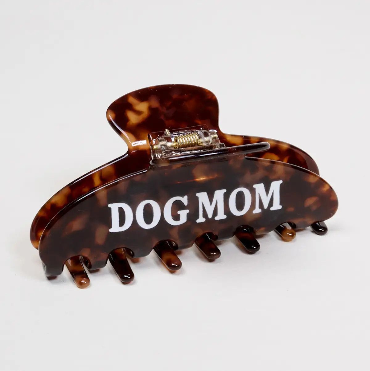 HAIR CLIP DOG MOM TORTOISE SHELL