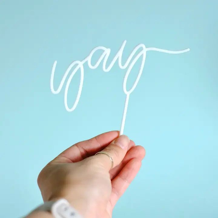 CAKE TOPPER YAY