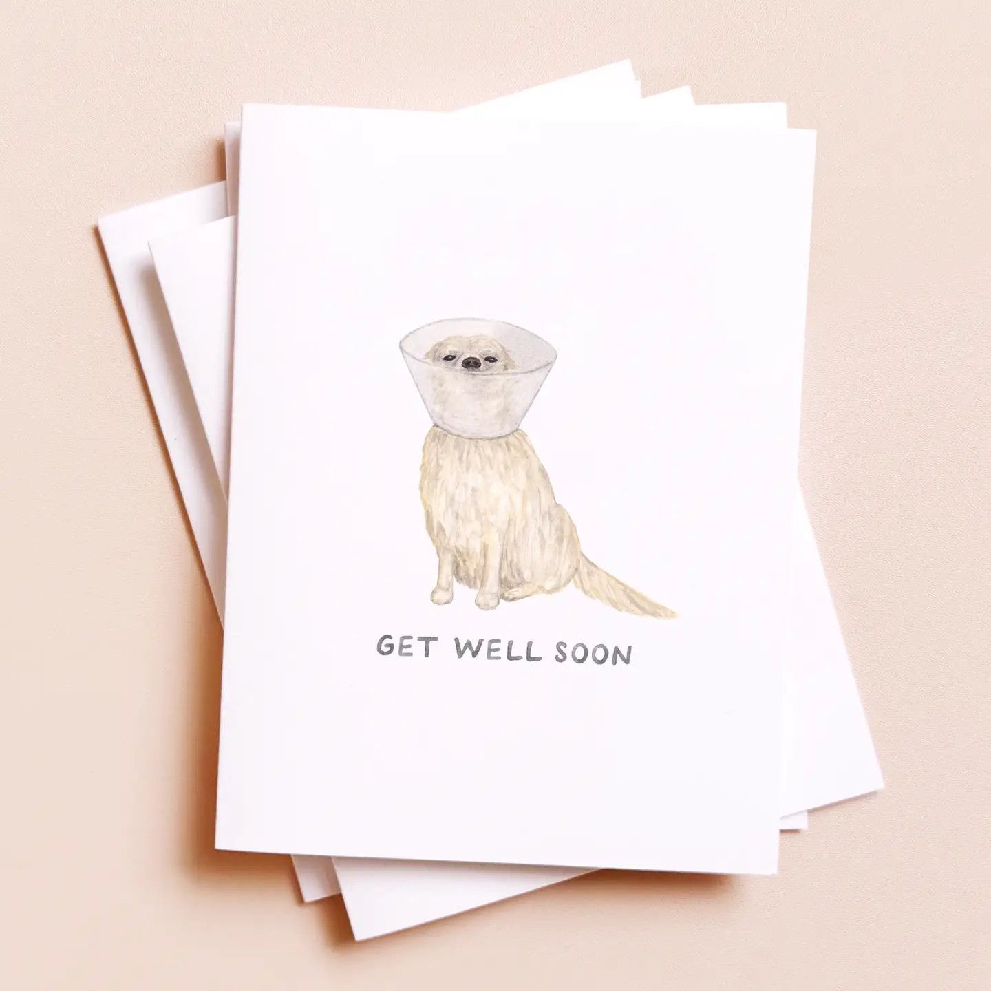 GET WELL SOON CARD CONE OF SHAME