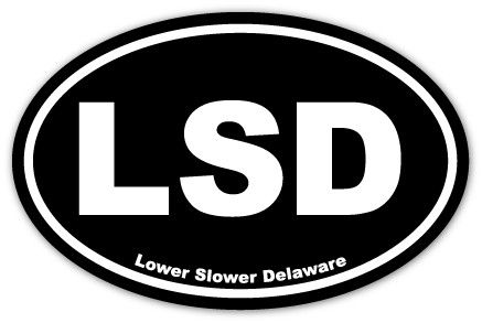 EURO OVAL STICKER LSD BLACK