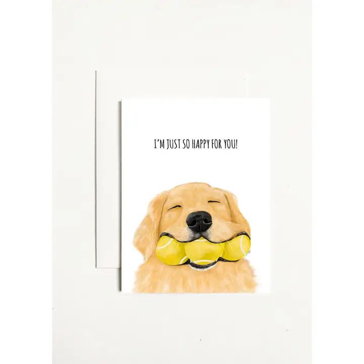 GREETING CARD JUST SO HAPPY FOR YOU