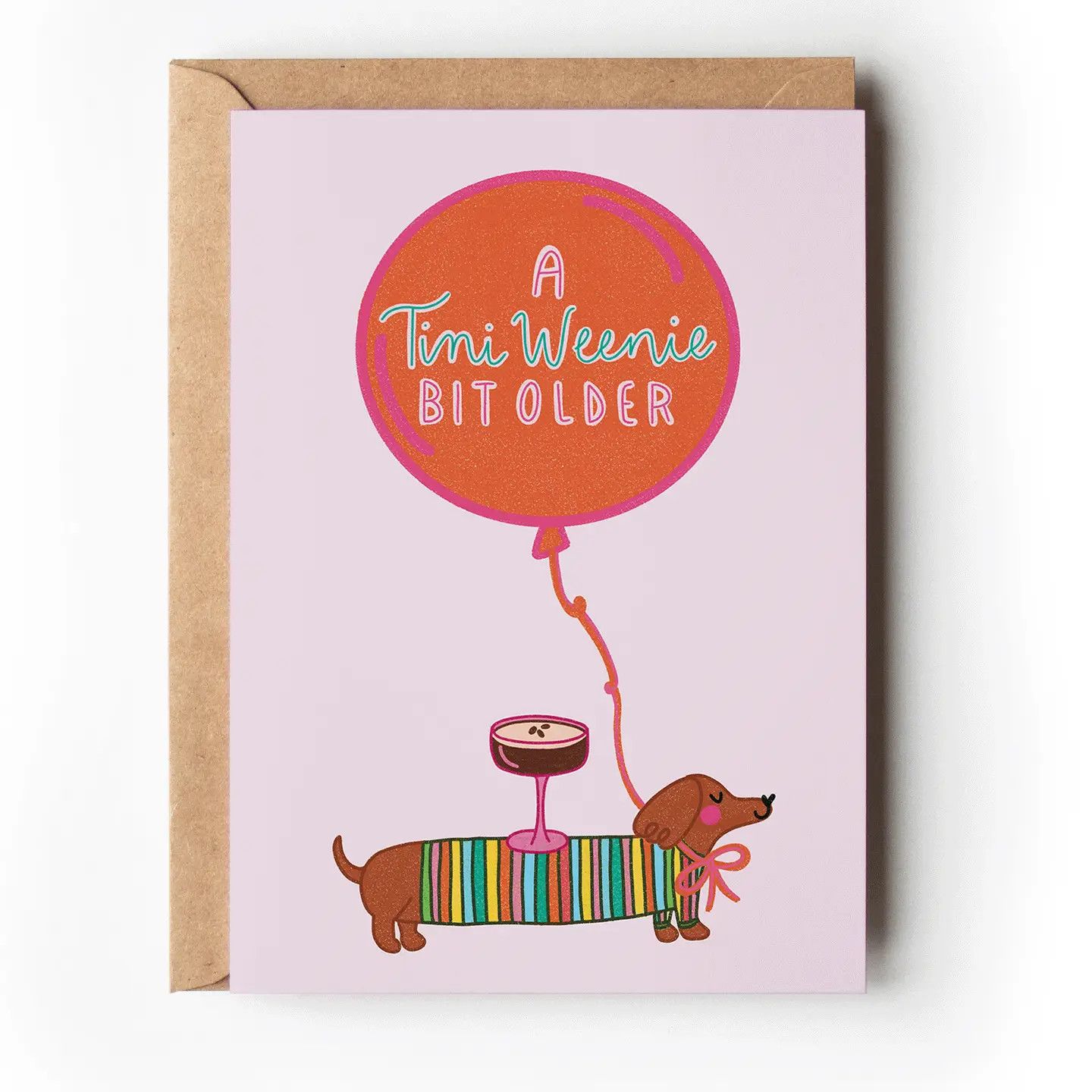 BIRTHDAY CARD TEENIE WEENIE ESPRESSO MARTINI