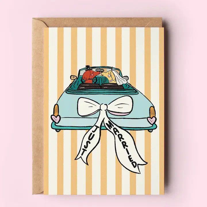 GREETING CARD JUST MARRIED