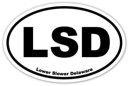 EURO OVAL STICKER LSD WHITE