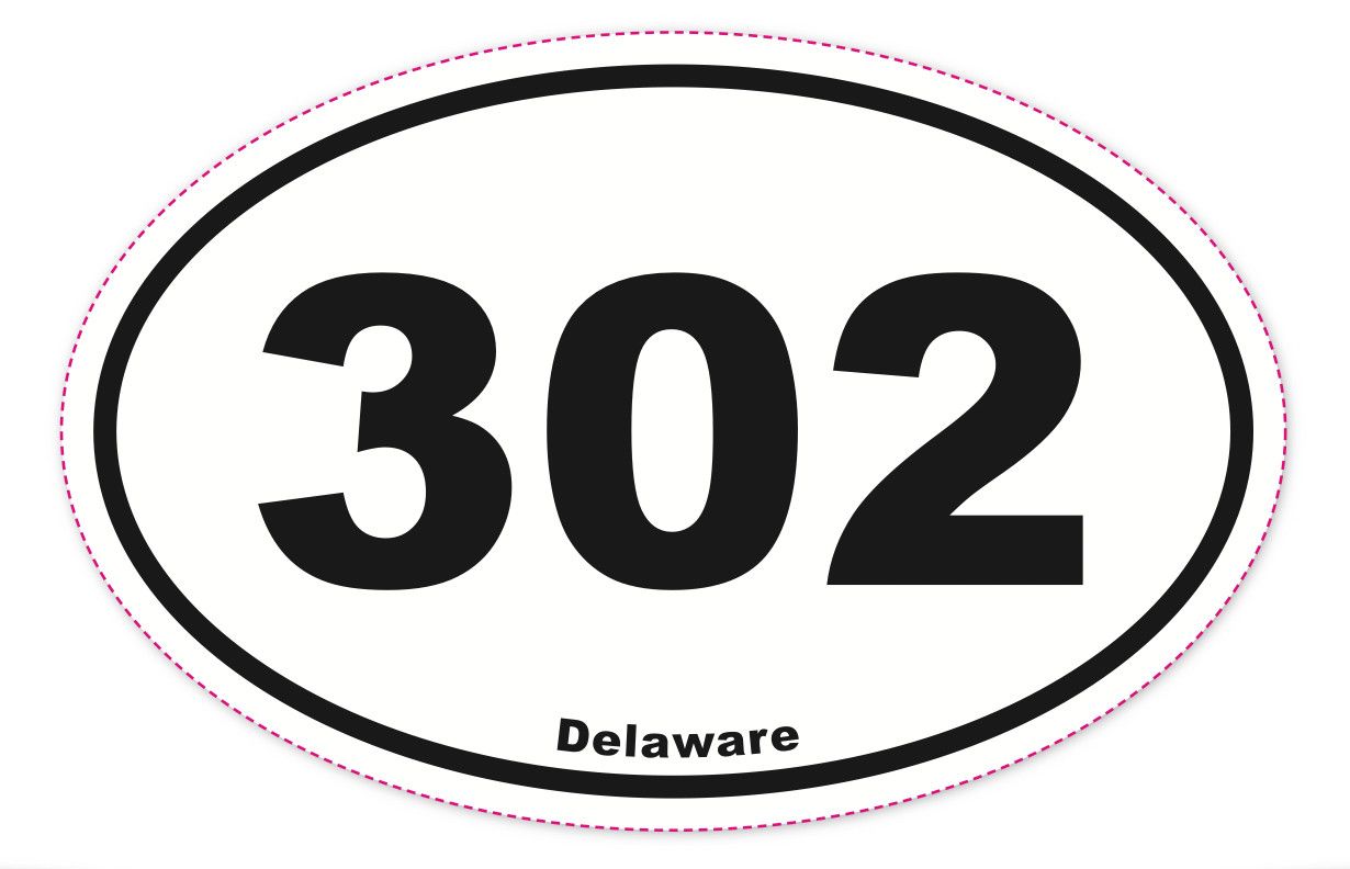 EURO OVAL STICKER 302 WHITE