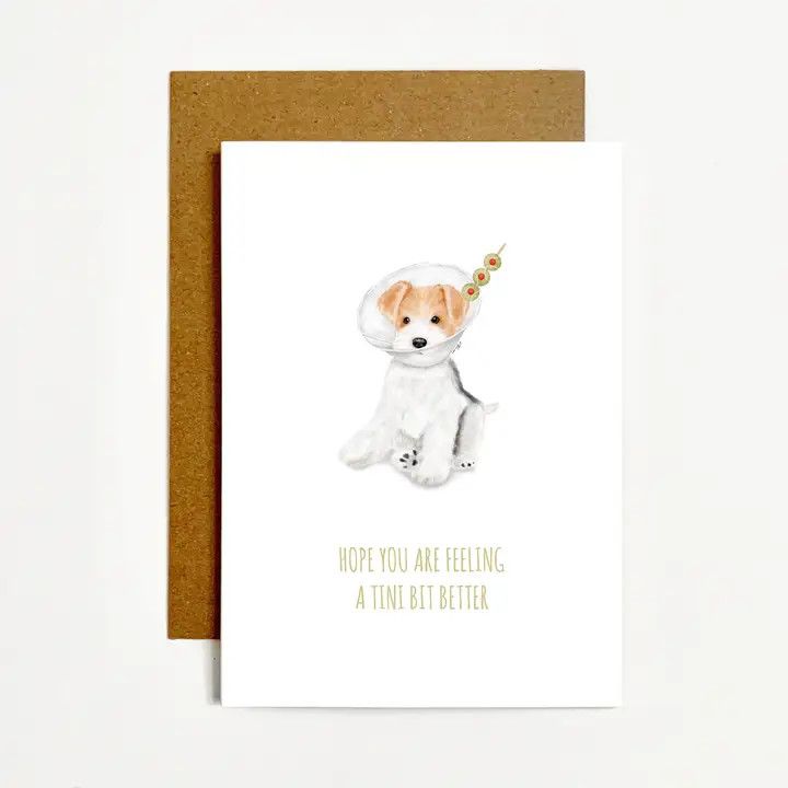 GET WELL SOON CARD A TINI BIT BETTER