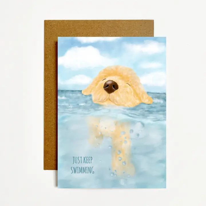 GREETING CARD JUST KEEP SWIMMING