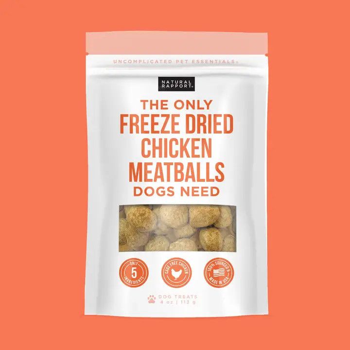 NATURAL RAPPORT FREEZE DRIED CHICKEN MEATBALLS
