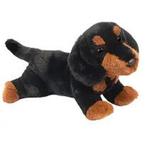 SMALL PLUSH DOTTIE BLACK DACHSHUND