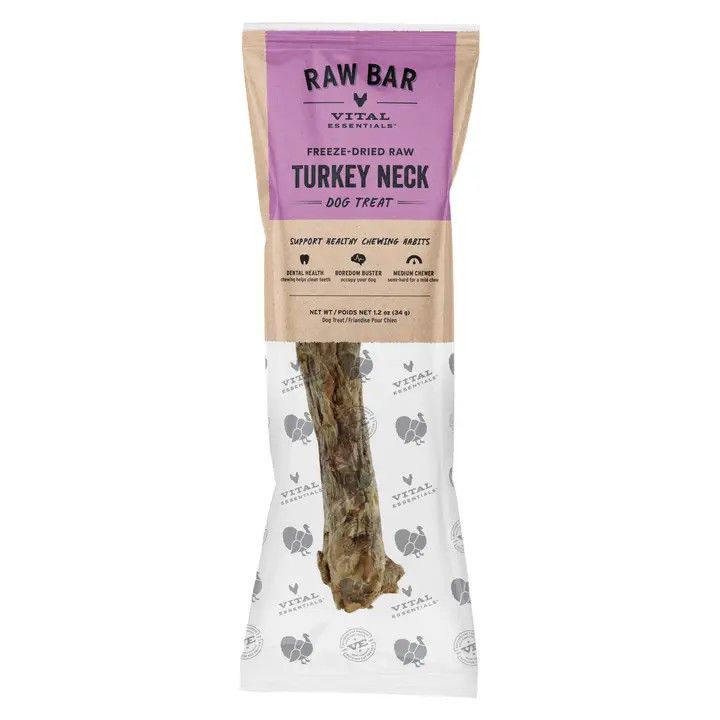 VITAL ESSENTIALS RAW BAR FREEZE DRIED TURKEY NECK