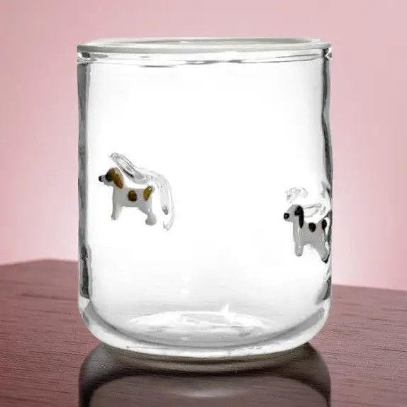 ICON GLASS BROWN/WHITE PUPPY