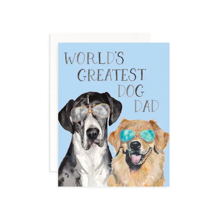 FATHER'S DAY CARD WORLD'S GREATEST DOG DAD