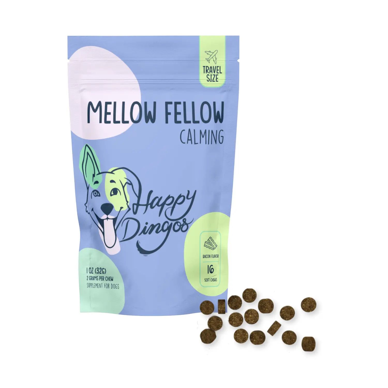 CALMING SUPPLEMENT MELLOW FELLOW BACON FLAVOR