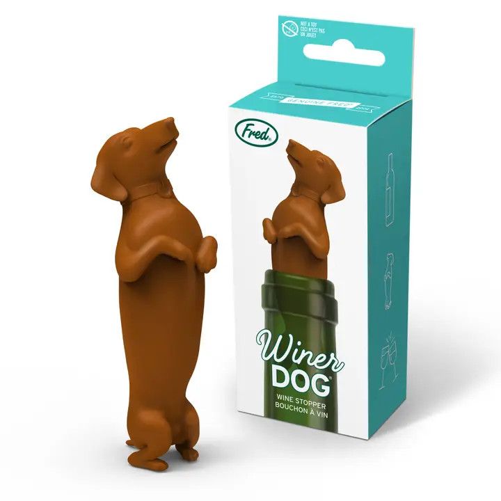 BOTTLE STOPPER WINER DOG