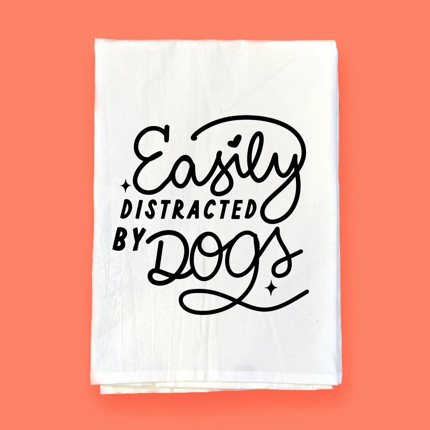 KITCHEN TOWEL EASILY DISTRACTED BY DOGS