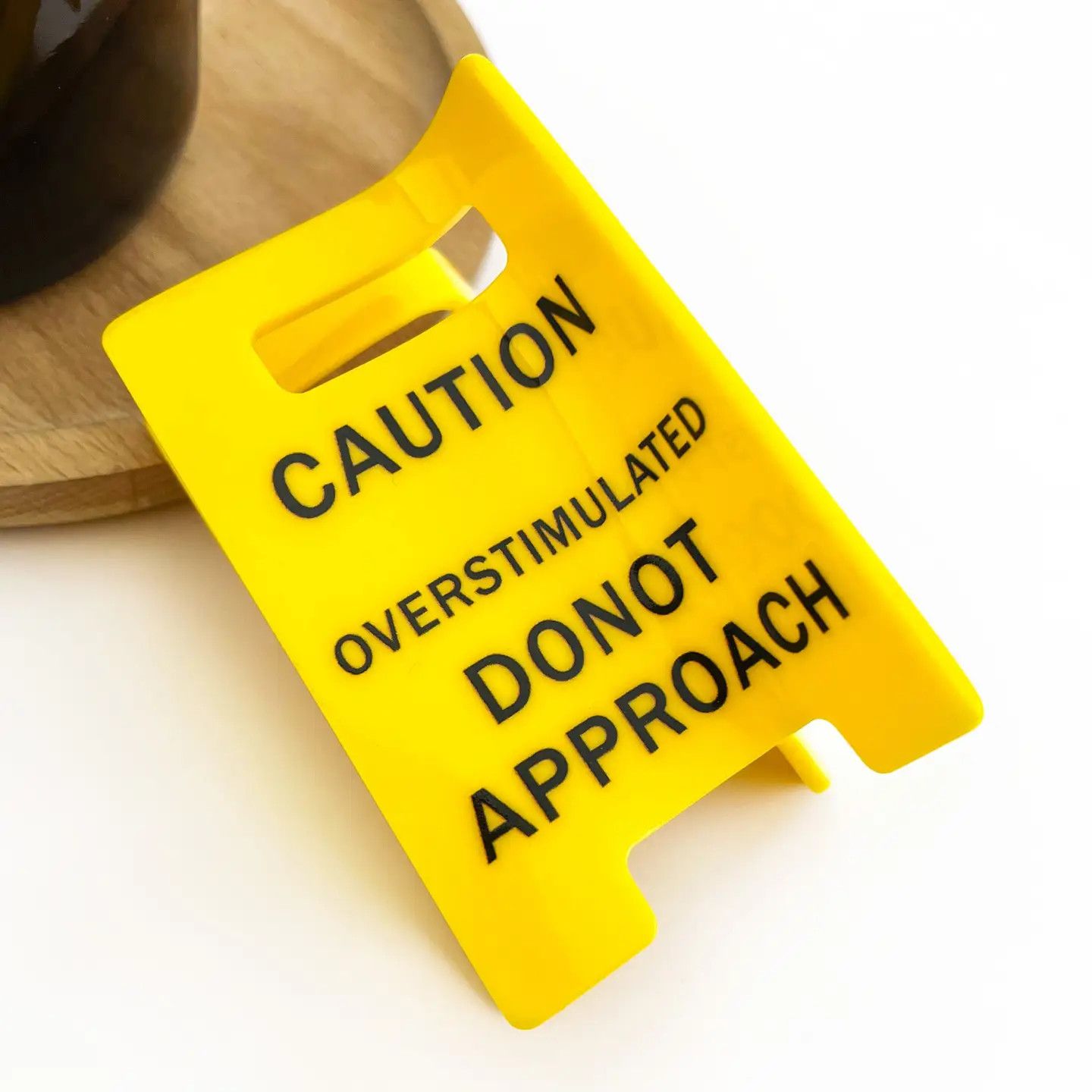 HAIR CLIP CAUTION SIGN SMALL