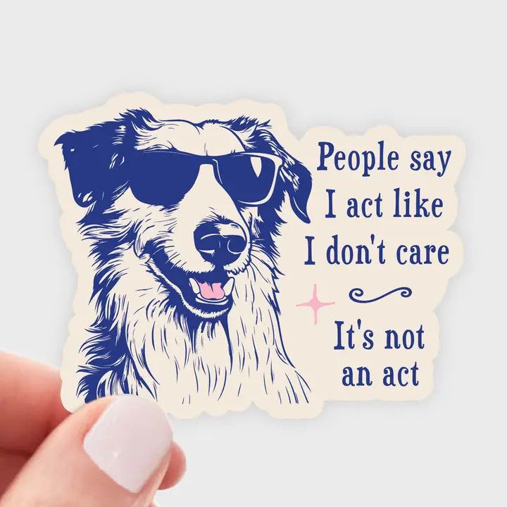NOVELTY STICKER ITS NOT AN ACT