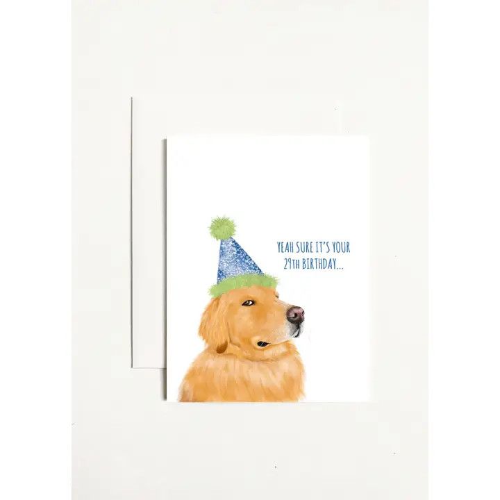 BIRTHDAY CARD YEAH SURE ITS YOUR 29TH BIRTHDAY