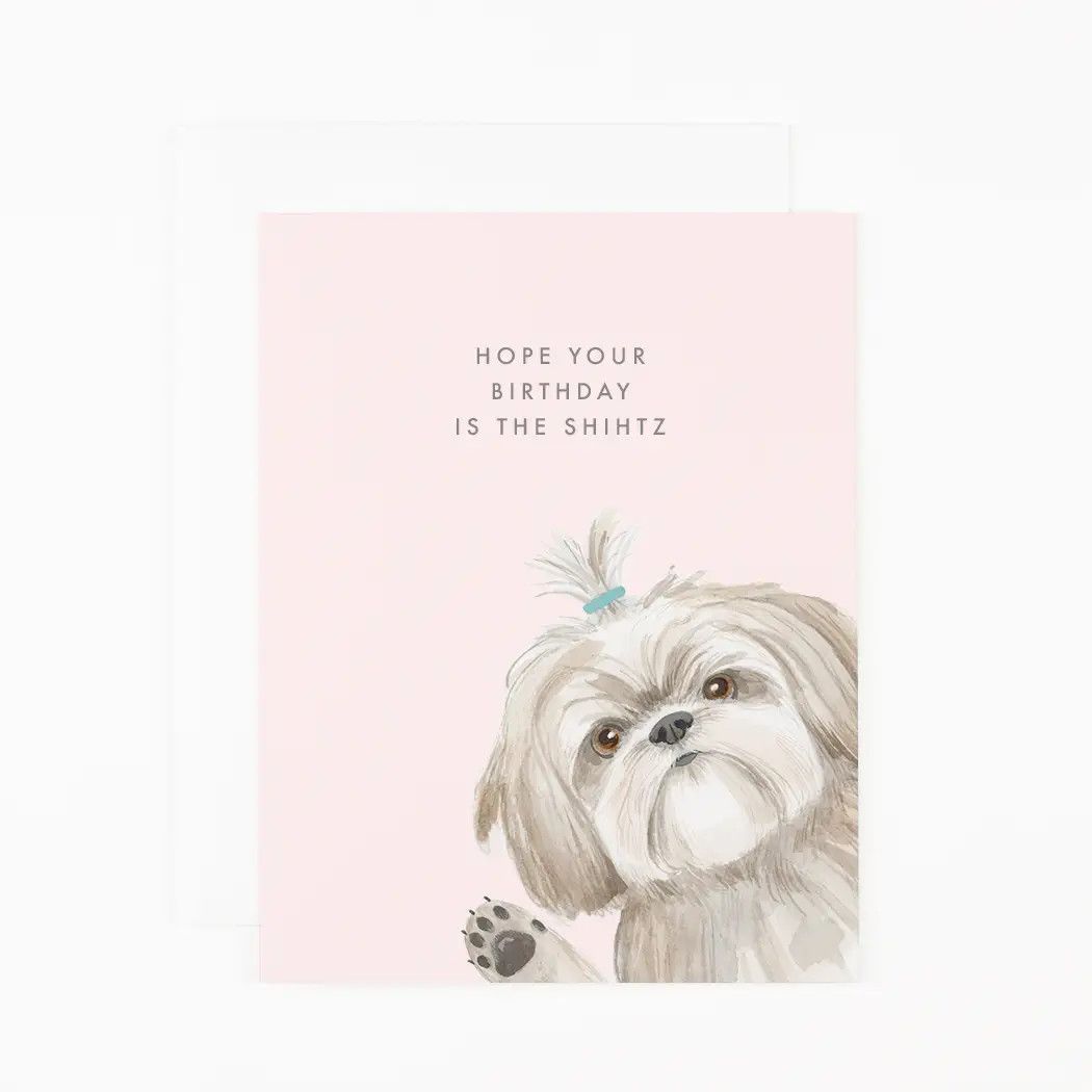 BIRTHDAY CARD HOPE YOUR BIRTHDAY IS THE SHIHTZ