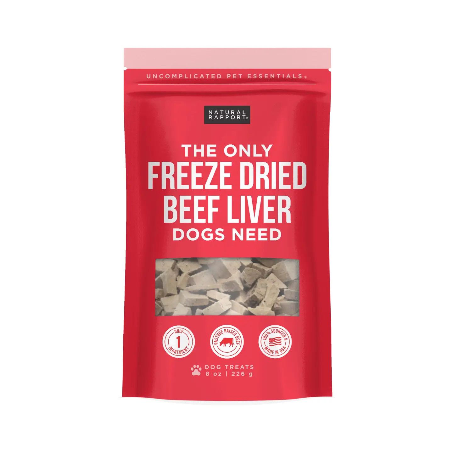 NATURAL RAPPORT FREEZE DRIED BEEF LIVER LARGE