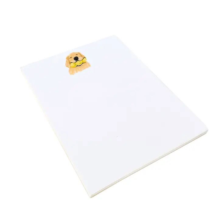 NOTEPAD HAPPY TENNIS BALL GOLDEN RETRIEVER