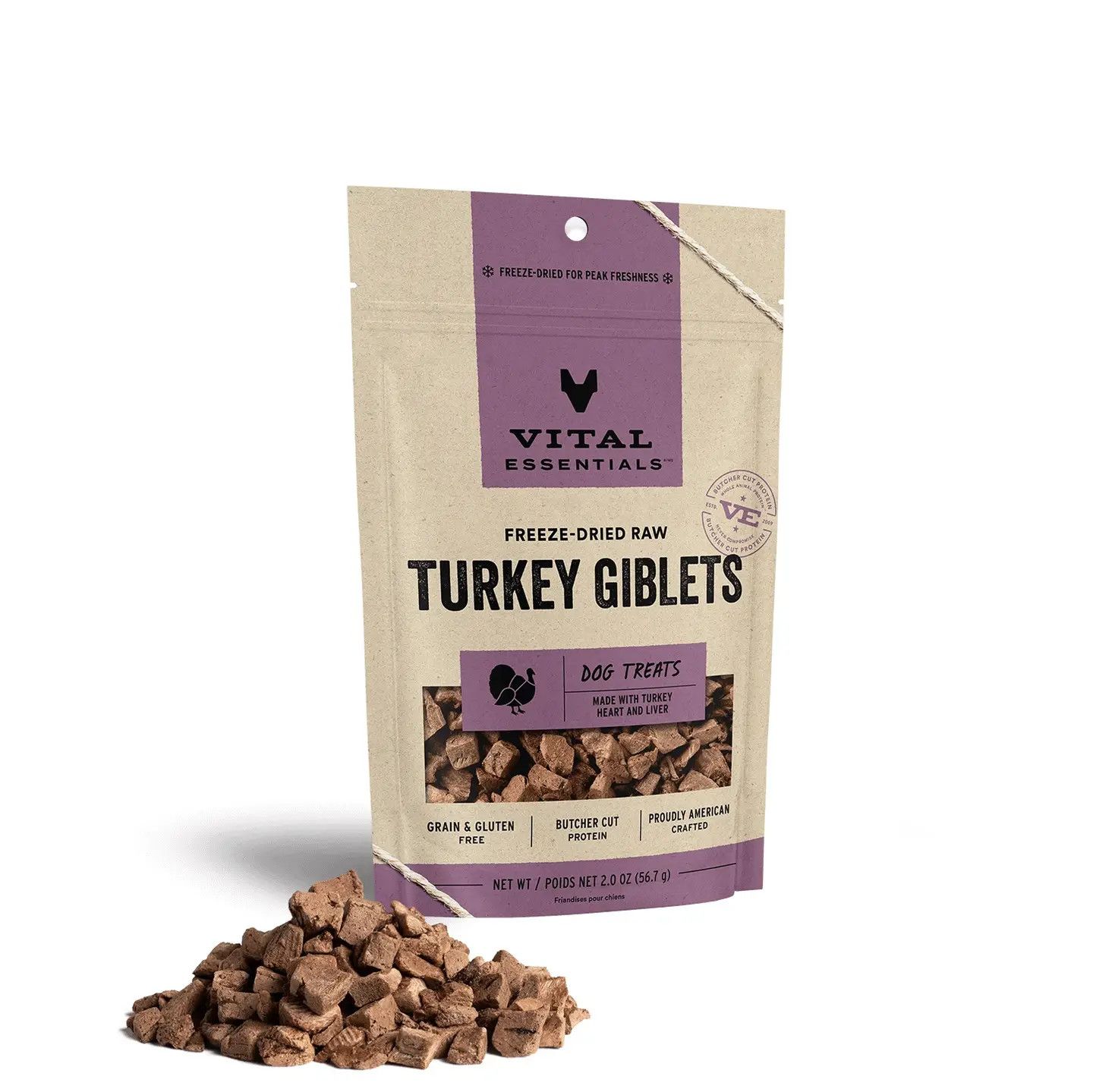 VITAL ESSENTIALS FREEZE DRIED TURKEY GIBLETS