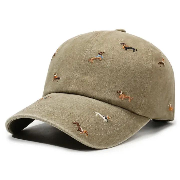 COTTON HAT KHAKI DOG CHARMS