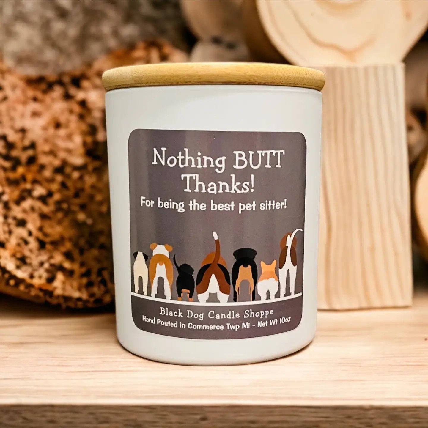 CANDLE NOTHING BUTT THANKS - COASTAL WATERS SCENT