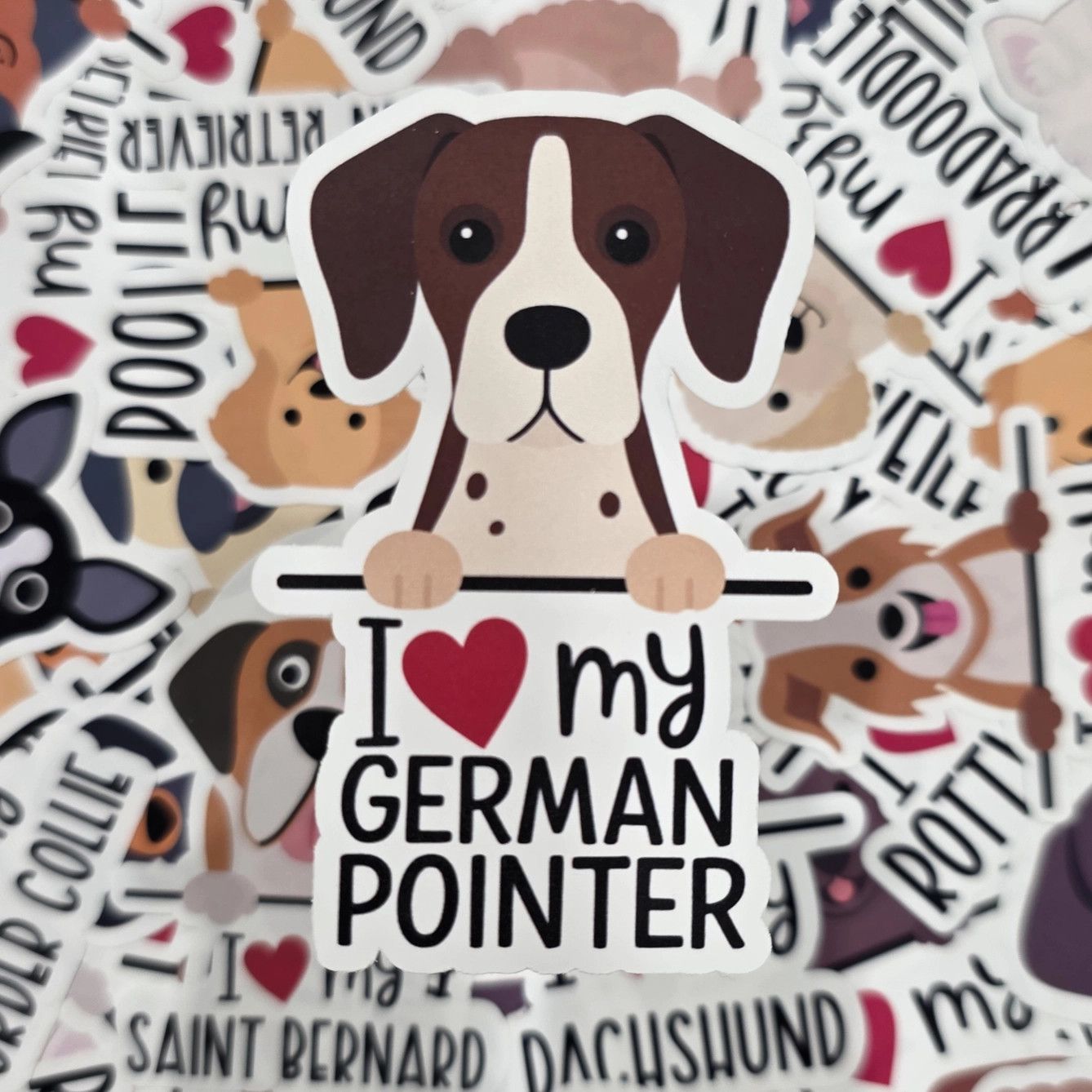 BREED STICKER I LOVE MY GERMAN POINTER