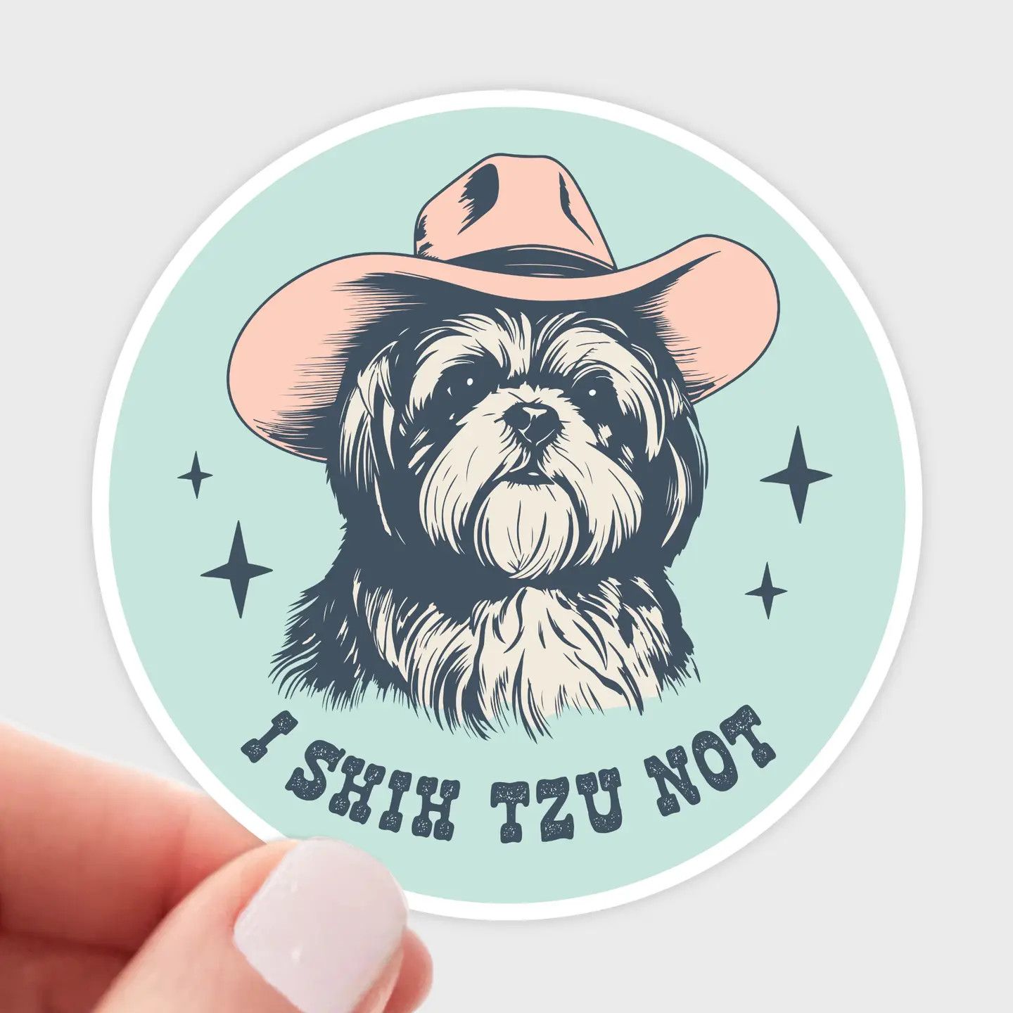 NOVELTY STICKER I SHIH TZU NOT