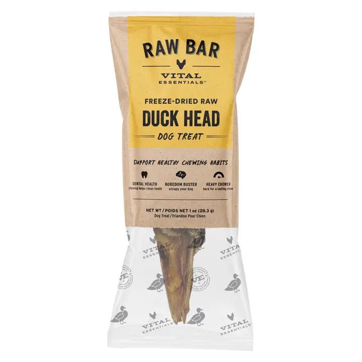 VITAL ESSENTIALS RAW BAR FREEZE DRIED DUCK HEAD