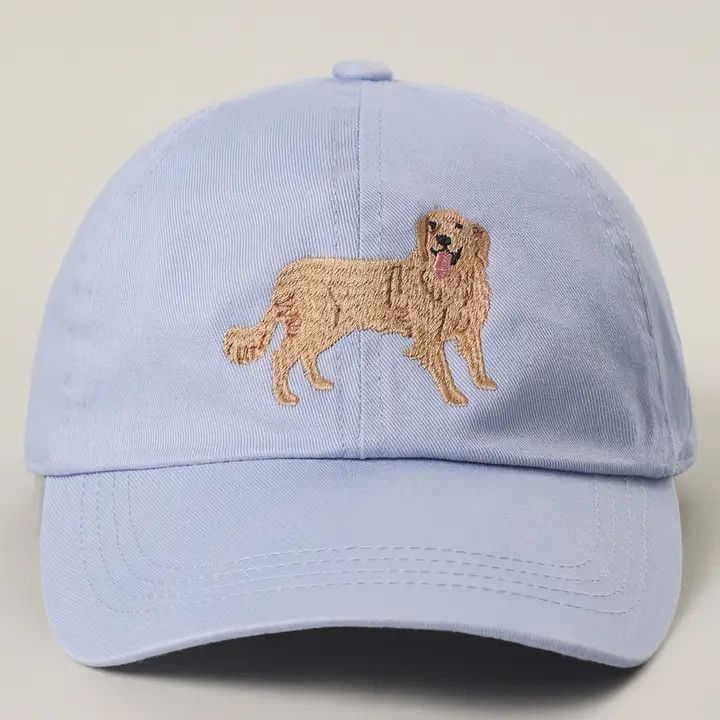 COTTON HAT BLUE GOLDEN RETRIEVER