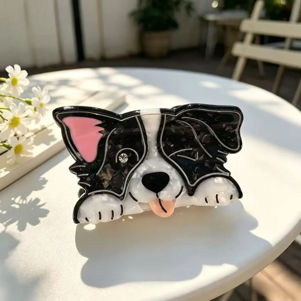HAIR CLIP SILLY BORDER COLLIE