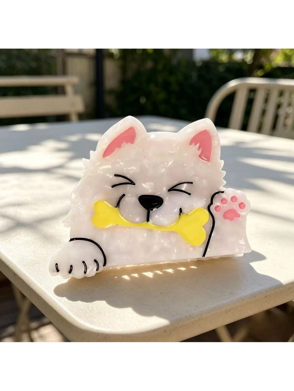 HAIR CLIP SILLY SAMOYED