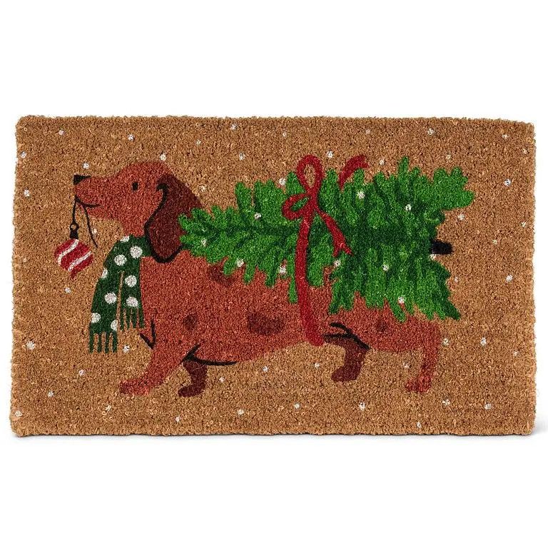 DOORMAT HOLIDAY DACHSHUND