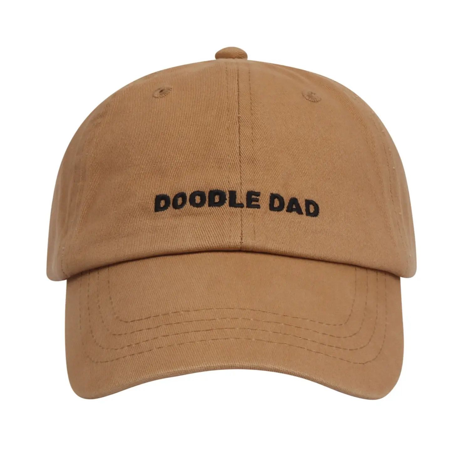 COTTON HAT BROWN DOODLE DAD