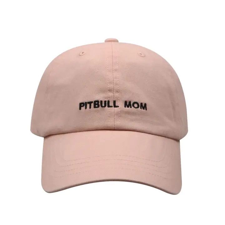 COTTON HAT PINK PITBULL MOM