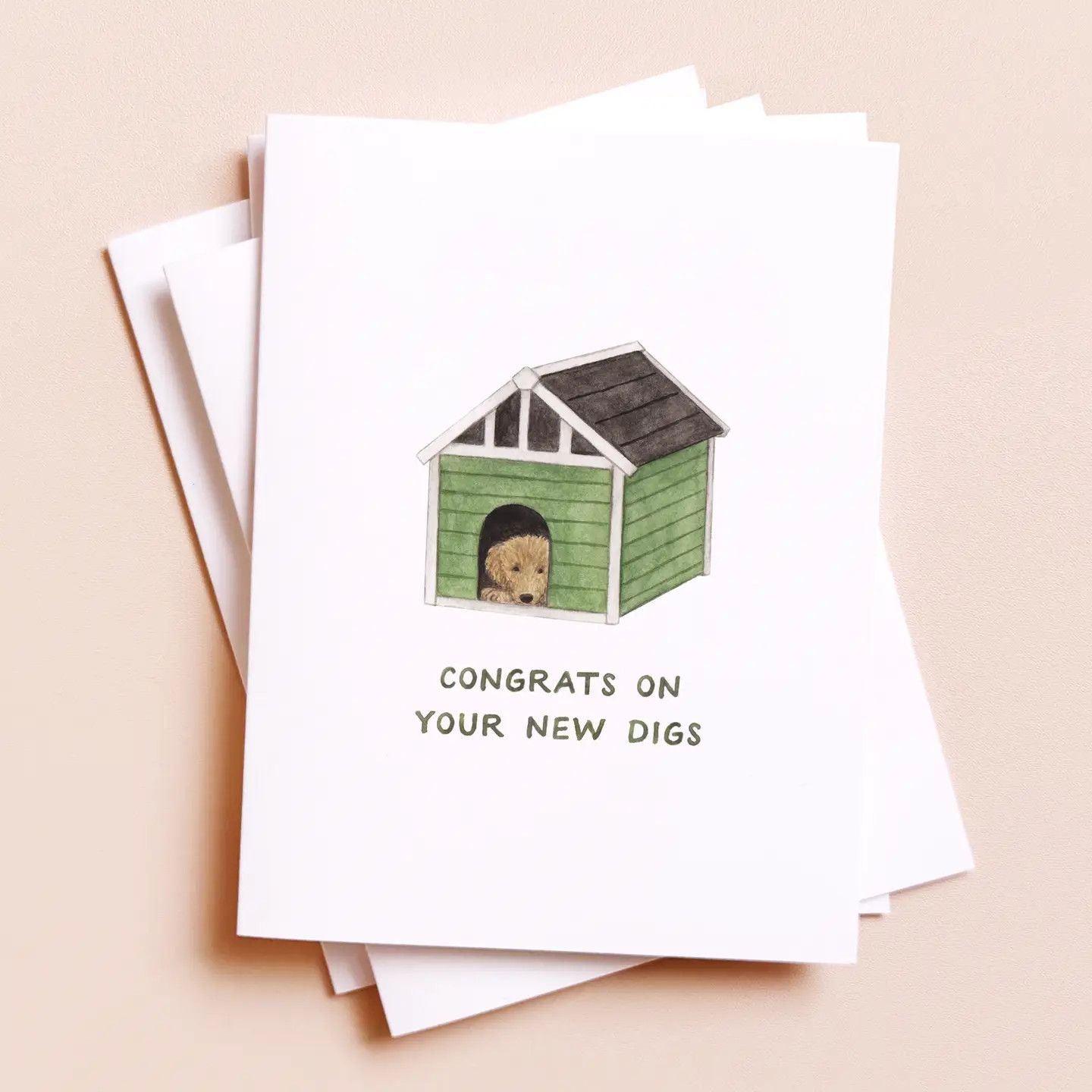 GREETING CARD CONGRATS ON YOUR NEW DIGS