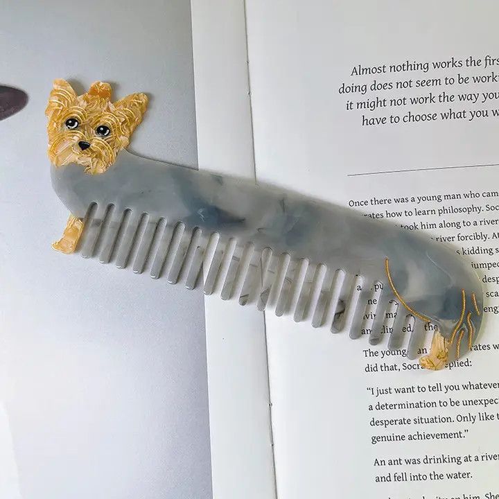 HAIR COMB GREY YORKIE