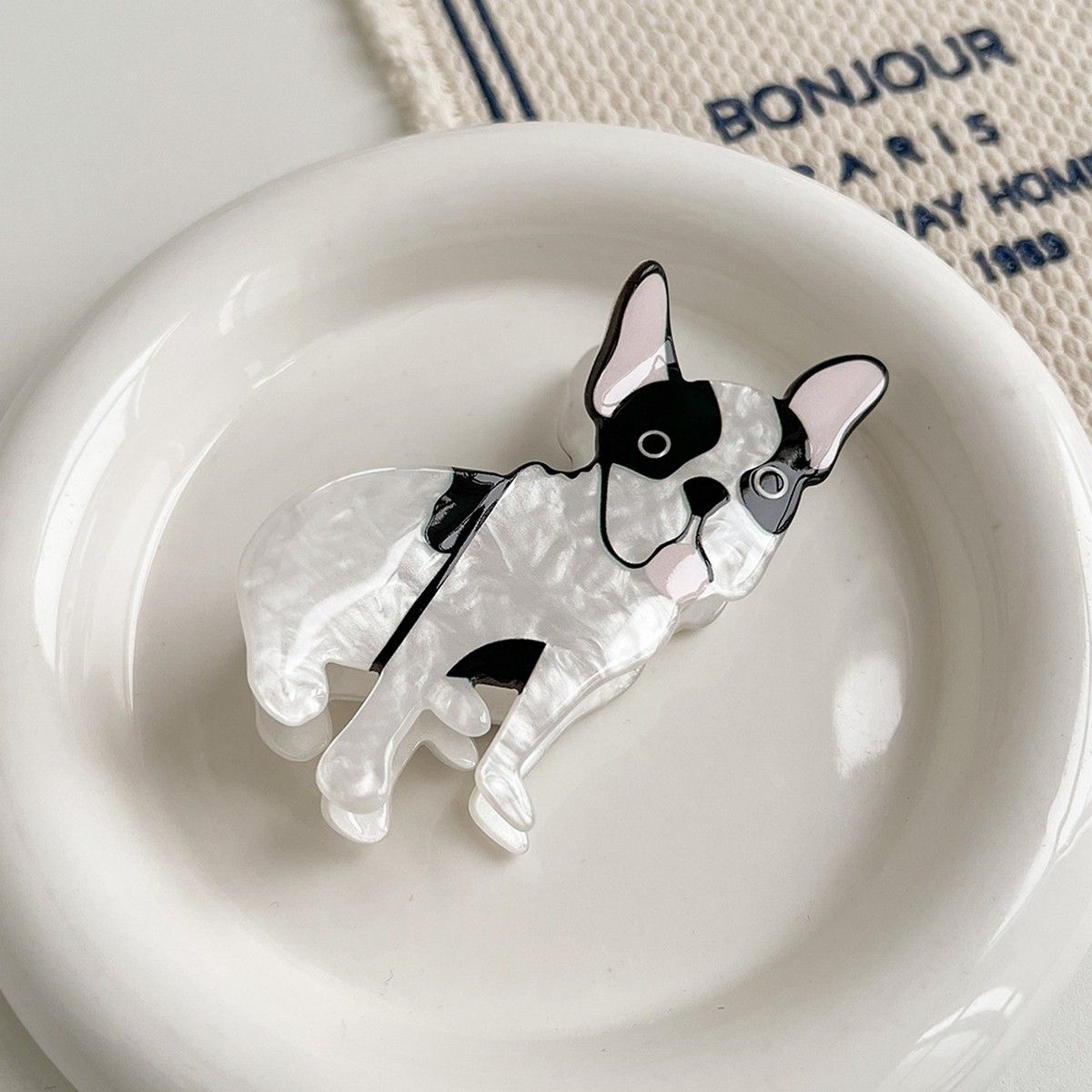 HAIR CLIP SILLY FRENCH BULLDOG