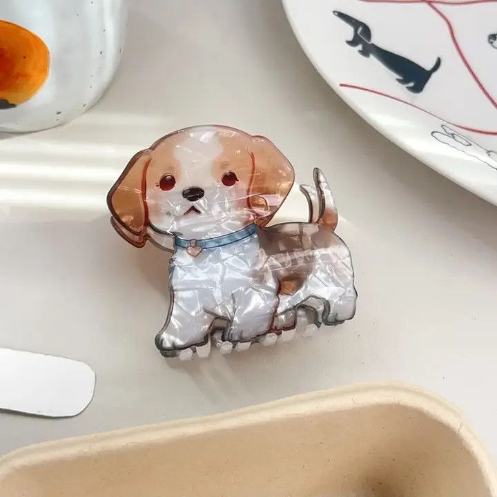HAIR CLIP BEAGLE PUPPY